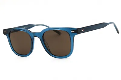 Tommy Hilfiger Th2126s Rectangular Sunglasses In Blue