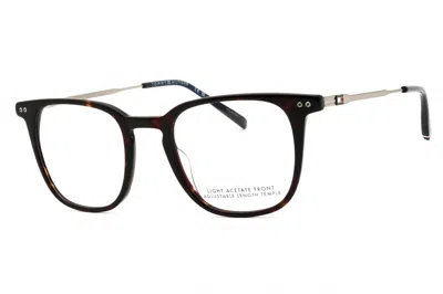 Tommy Hilfiger Th2137 Rectangular Acetate Eyeglasses In Brown