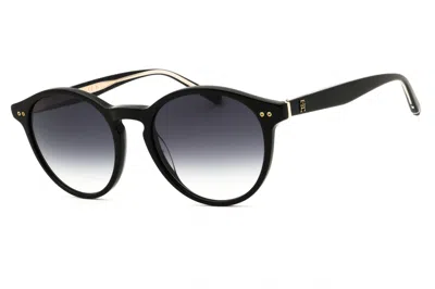 Tommy Hilfiger Th2159s Round-frame Gradient Lens Sunglasses In Black