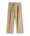 Tommy Hilfiger The Apxgp Collection Pleated Tapered Trousers In Neutral