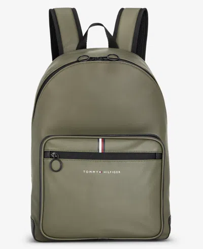 Tommy Hilfiger The Essential Pique Ii Backpack In Platinum Olive