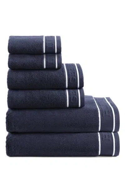Tommy Hilfiger The Legacy Terry 6-piece Towel Set In Blue