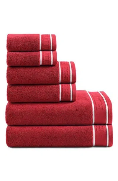 Tommy Hilfiger The Legacy Terry 6-piece Towel Set In Red