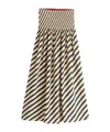 Tommy Hilfiger Jupe Longue À Motif Marinière In Nude