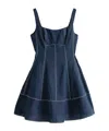 Tommy Hilfiger The Sofia Capsule Pure Linen Mini Dress In Blue