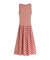 Tommy Hilfiger Sofia For Tommy Sleeveless Stripe Dress In Nude