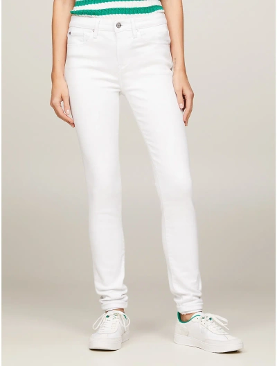 Tommy Hilfiger Como Thflex High Rise Super Skinny Jean In White