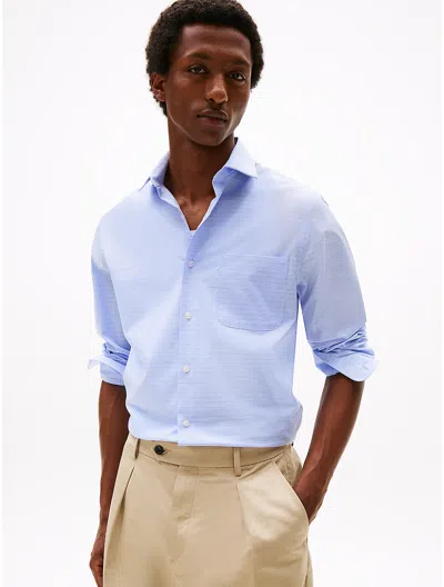 Tommy Hilfiger Thflex Regular Fit Check Dress Shirt In Blue Multi