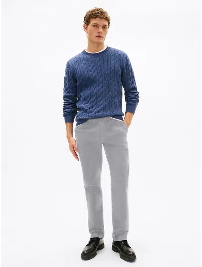 Tommy Hilfiger Thflex Tommy Straight Chino In Rich Grey