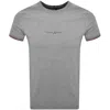 Tommy Hilfiger Tipped T Shirt Grey In Gray