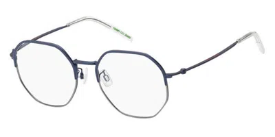 Tommy Hilfiger Tj 0055/f Asian Fit Fll Men's Glasses Blue Size 53 - Free Lenses - Blue Light Block Available In Matte Blue