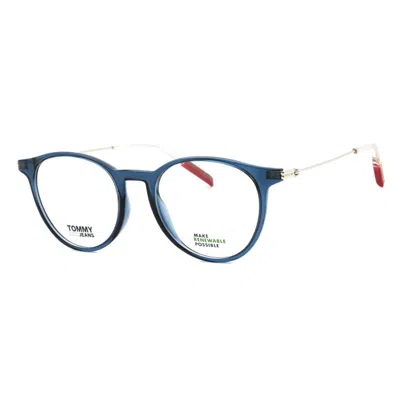 Tommy Hilfiger Tj 0078 0pjp 00 Transparent Blue 49mm In Orange