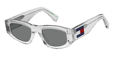 Tommy Hilfiger Tj 0087/s 900/ir Men's Sunglasses Clear Size 52 In Transparent