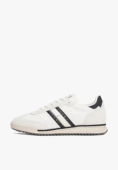 Tommy Hilfiger Tjm Retro Runner Cleated Sneakers In Black