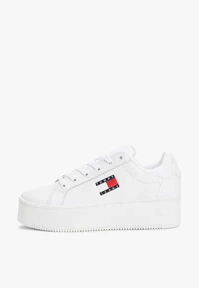 Tommy Hilfiger Tjw Flatform Ess Sneakers In White