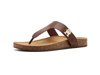 Tommy Hilfiger Tobeach Women's Sandals Dark Natural: 6.5 M In Brown