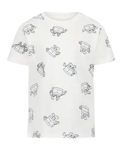 Tommy Hilfiger Kids' Toddler And Little Boys 2t-7 Allover Printed T-shirt In White