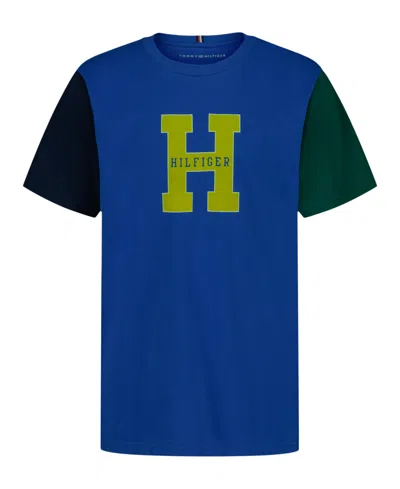 Tommy Hilfiger Kids' Toddler And Little Boys 2t-7 Short Sleeve T-shirt In Blue