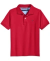 Tommy Hilfiger Boy's Ivy Cotton Polo In Regal Red