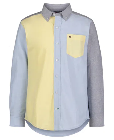 Tommy Hilfiger Kids' Toddler And Little Boys Quad Oxford Shirt In Dela Robia