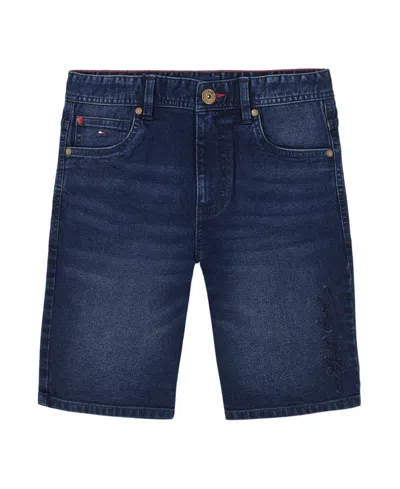 TOMMY HILFIGER TODDLER AND LITTLE BOYS SCRIPT LOGO DENIM SHORTS