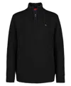 Tommy Hilfiger Toddler And Little Boys Solid 1/4 Zip Sweater In Tommy Black
