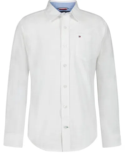 TOMMY HILFIGER TODDLER AND LITTLE BOYS TEXTURED LONG SLEEVE SHIRT