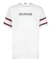 Tommy Hilfiger Big Boys Wide Sleeve Stripe T-shirt In Fresh White
