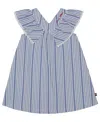 Tommy Hilfiger Toddler And Little Girls Ruffled Sleeve Seersucker Stripe Dress