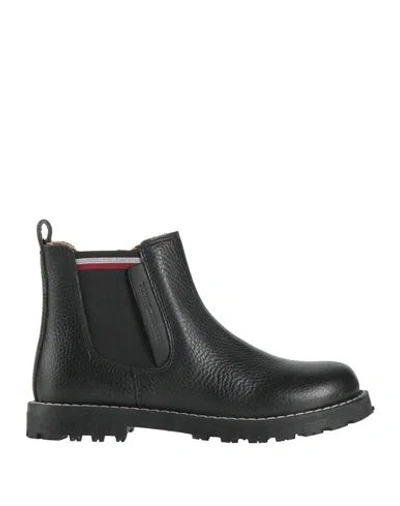 Tommy Hilfiger Babies'  Toddler Boy Ankle Boots Black Size 9.5c Leather