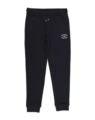 Tommy Hilfiger Babies'  Toddler Boy Pants Midnight Blue Size 7 Cotton, Polyester, Elastane In Black