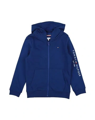 Tommy Hilfiger Toddler Boy Sweatshirt Blue Size 7 Cotton In Blue