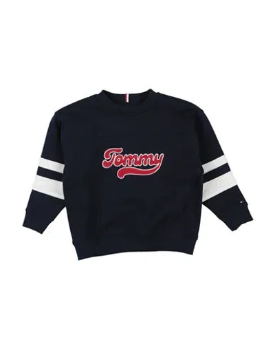 Tommy Hilfiger Babies'  Toddler Boy Sweatshirt Midnight Blue Size 4 Cotton, Polyester In Black