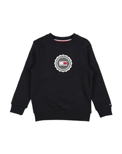 Tommy Hilfiger Babies'  Toddler Boy Sweatshirt Midnight Blue Size 5 Cotton In Black