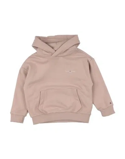 Tommy Hilfiger Babies'  Toddler Boy Sweatshirt Sand Size 6 Cotton, Polyester In Brown