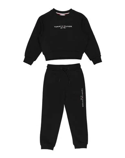 Tommy Hilfiger Babies'  Toddler Boy Tracksuit Black Size 4 Cotton, Elastane