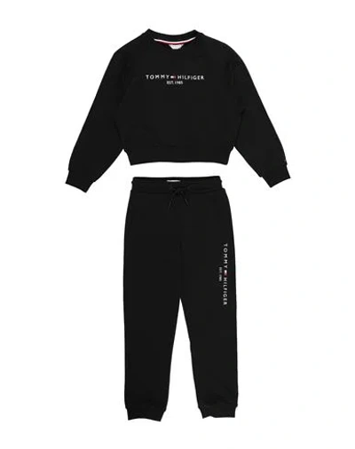 Tommy Hilfiger Babies'  Toddler Boy Tracksuit Black Size 6 Cotton, Polyester