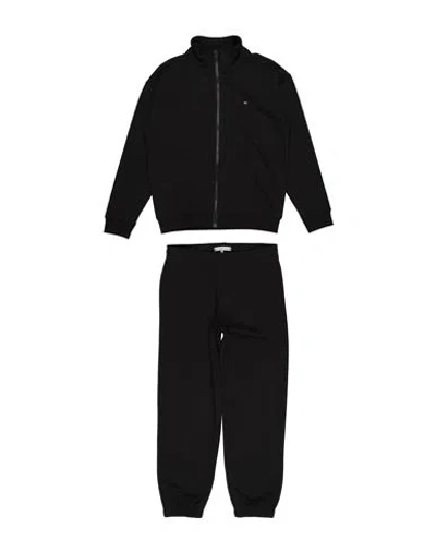 Tommy Hilfiger Babies'  Toddler Boy Tracksuit Black Size 6 Cotton, Polyester, Elastane