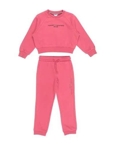 Tommy Hilfiger Babies'  Toddler Boy Tracksuit Brick Size 4 Cotton, Polyester In Pink