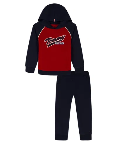 Tommy Hilfiger Babies' Toddler Boys 2-piece Hoodie And Joggers Set In Multi