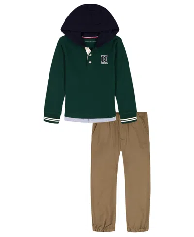 Tommy Hilfiger Babies' Toddler Boys 2-piece Hoodie And Pants Set In Multi