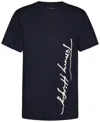 Shop Tommy Hilfiger Toddler Boys Script Runner Logo Graphic T-shirt In Navy Blaze