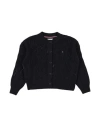 Tommy Hilfiger Toddler Girl Cardigan Midnight Blue Size 6 Polyester In Black