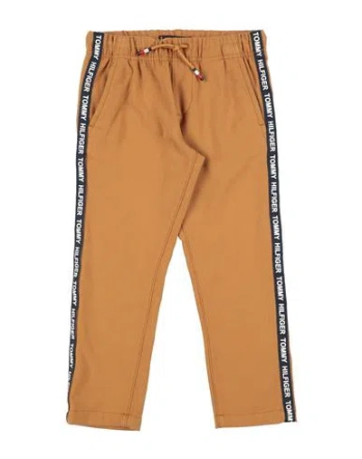 Tommy Hilfiger Babies'  Toddler Girl Pants Camel Size 4 Polyester, Viscose, Elastane In Beige