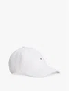 Tommy Hilfiger Flag Logo Cap In Classic White
