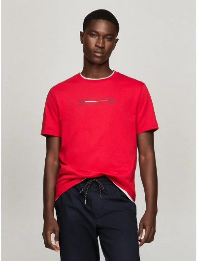 Tommy Hilfiger Tommy Established Graphic T In Primary Red