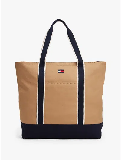Tommy Hilfiger Tommy Flag Canvas Tote