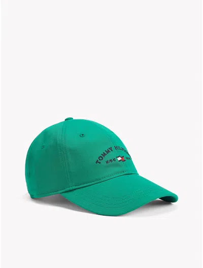 Tommy Hilfiger Tommy Flag Logo Cap In Bright Green