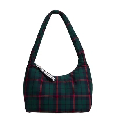 Tommy Hilfiger Tommy Girl Check Twill Hobo Bag In Black