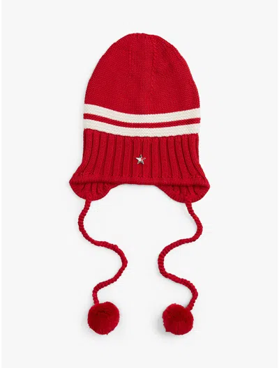 Tommy Hilfiger Tommy Girl Chunky Knit Pom Beanie In Multi